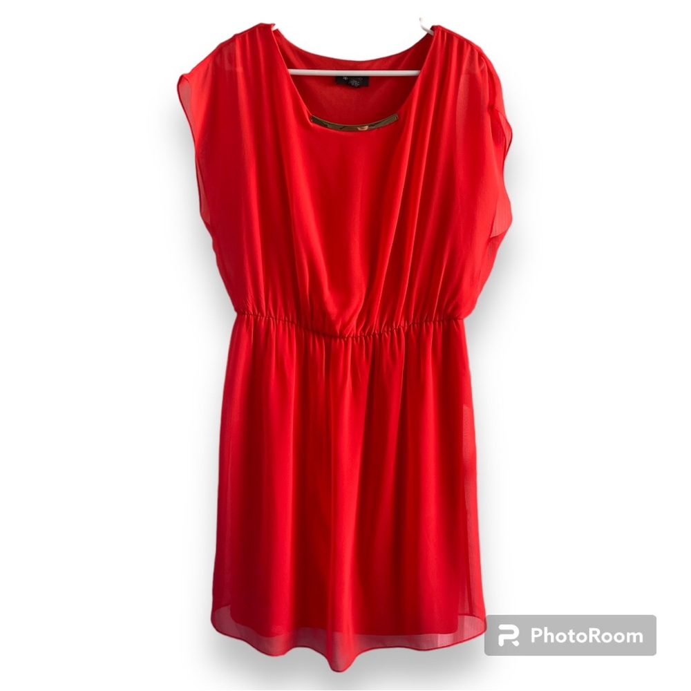 Women’s L dress. Never worn. Red with gold accent.